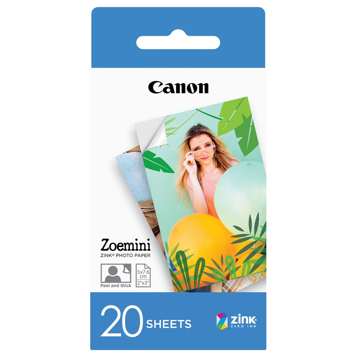 Canon ZP-2030 ZINK Fotopapier 50x75mm - 20 Blatt