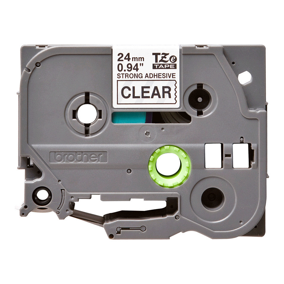 BROTHER P-Touch TZE-S151 schwarz auf clear 24mm extra gluey