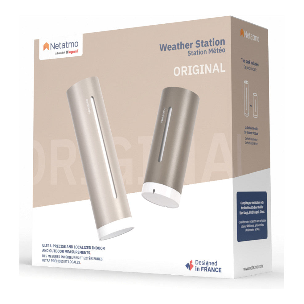 Netatmo Smarte Wetterstation Original 2. Gen, Sand