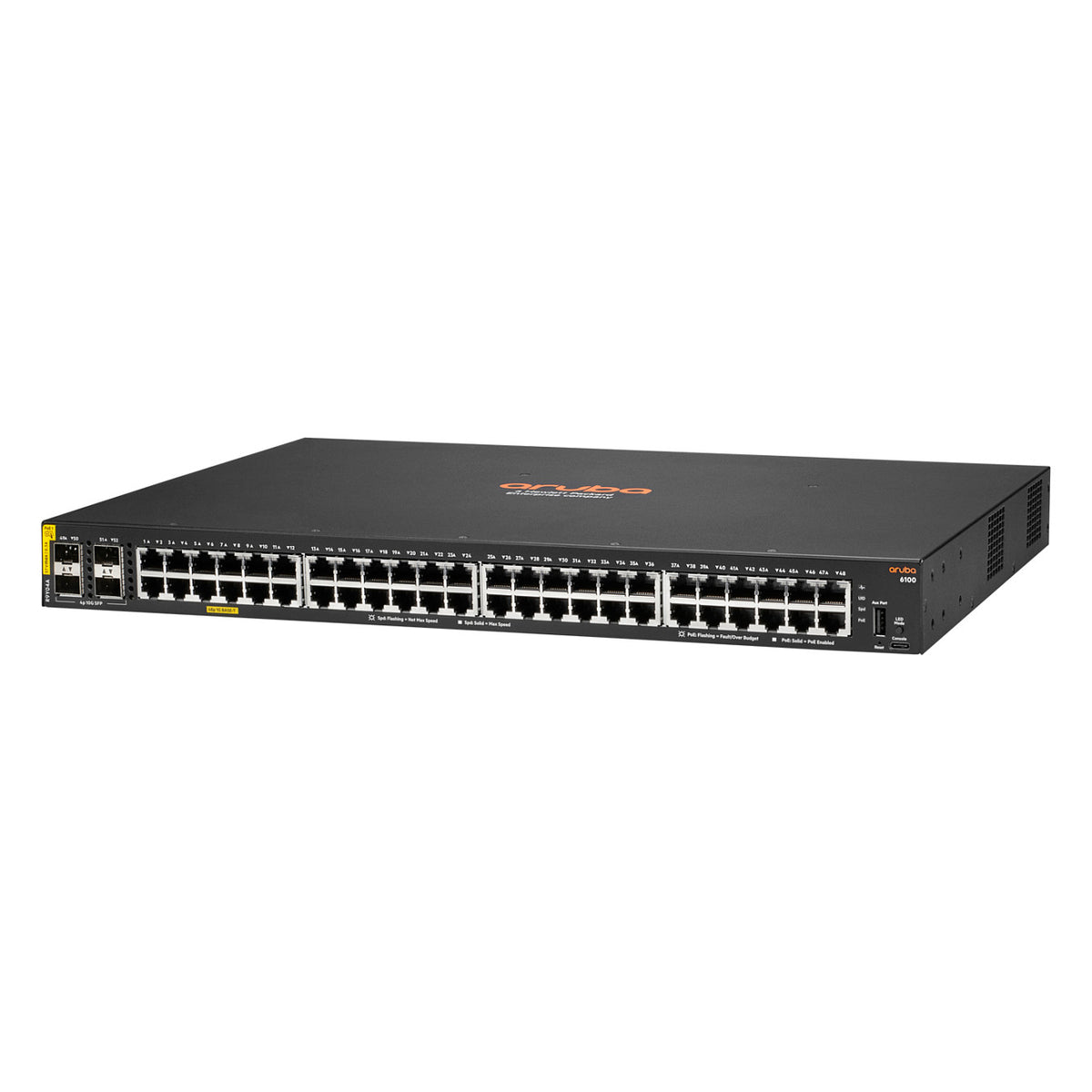 HPE Aruba Networking CX 6100 48G Class4 PoE 4SFP+ 740W Switch