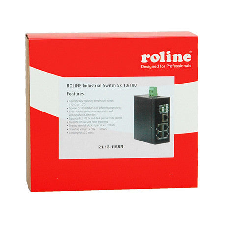 ROLINE Industrie Switch 5x RJ-45 unmanaged