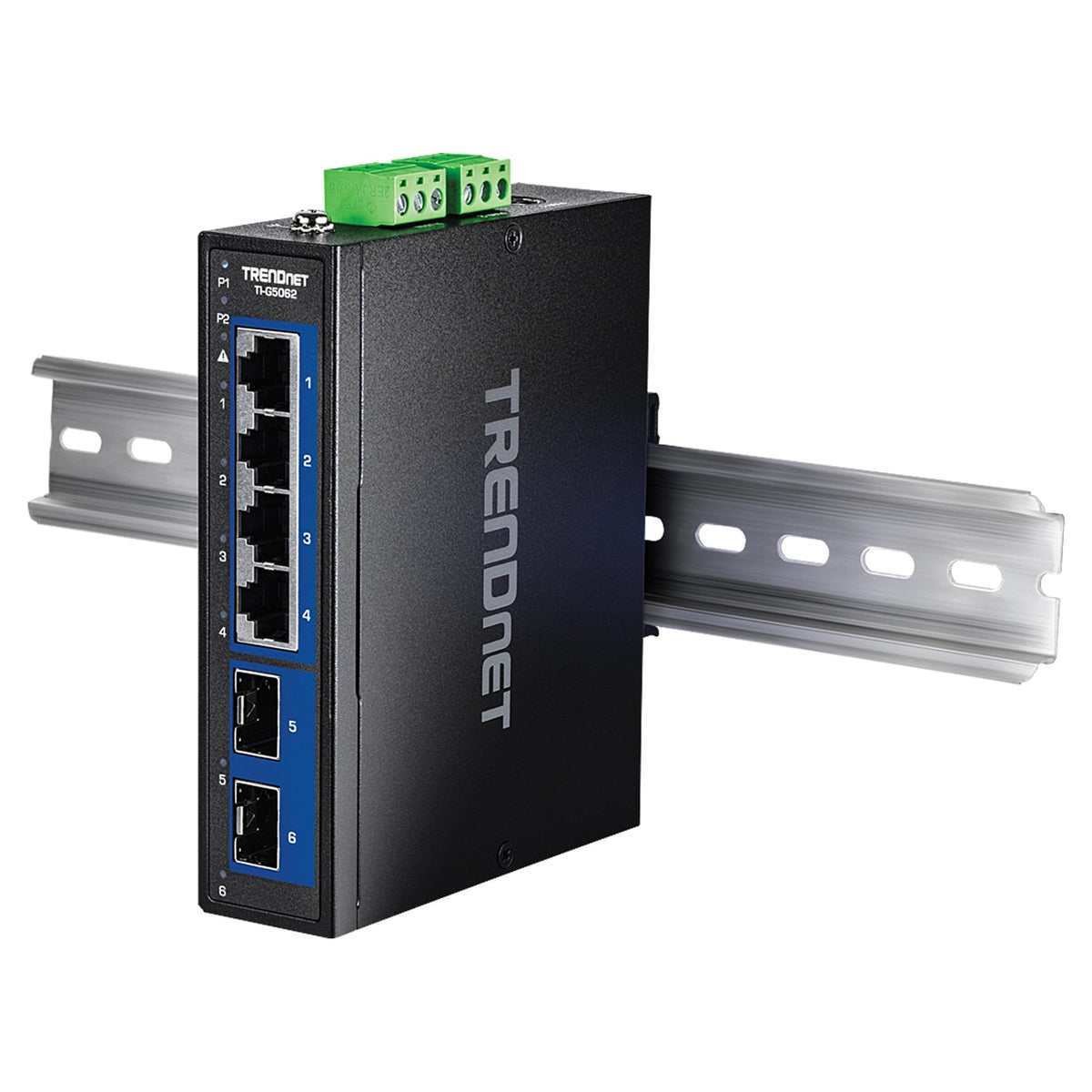 TRENDnet TI-G5062 Industrial DIN-Rail Switch 6-Port 2.5G mit 10G SFP+ Ports