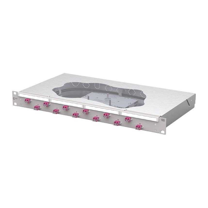 METZ CONNECT Patchfeld OpDAT fix2 splice 12xLC-D OM4