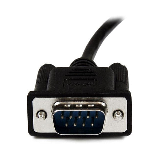 StarTech 2m Black DB9 RS232 Serial Null Modem Cable F/M
