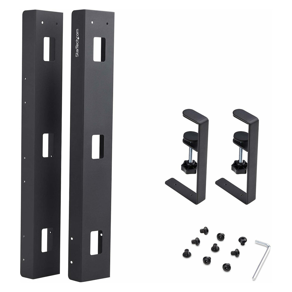 StarTech.com Under Desk Cable Management Tray, Clamp-on Installation