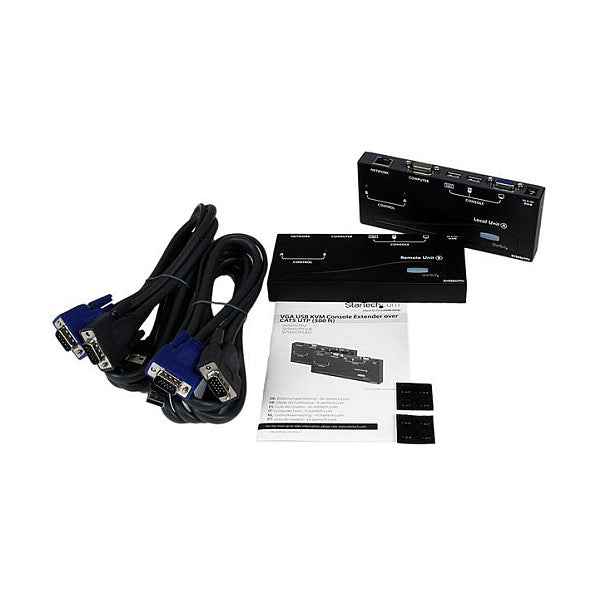 StarTech USB VGA KVM Verlngerung bis zu 150m - KVM extender ber Cat5 UTP Netzwerkkabel 2x VGA Buchse, 4x USB Stecker