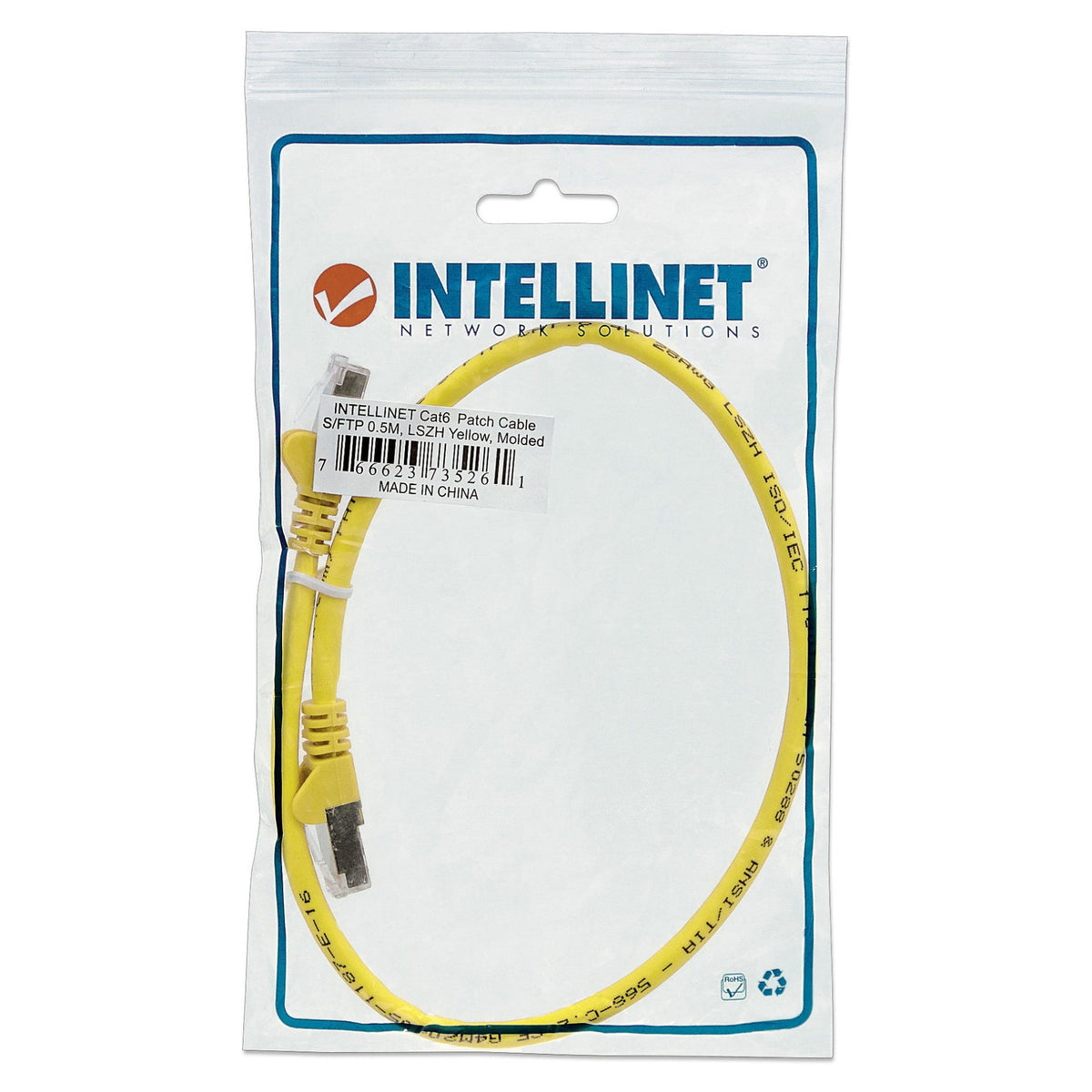 Patchkabel Cat6A CU S/FTP LSZH 2.00m gelb
