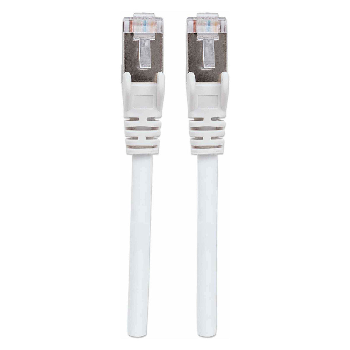 Patchkabel Cat6a-Stecker/Cat7-Rohkabel 0,5m weiß