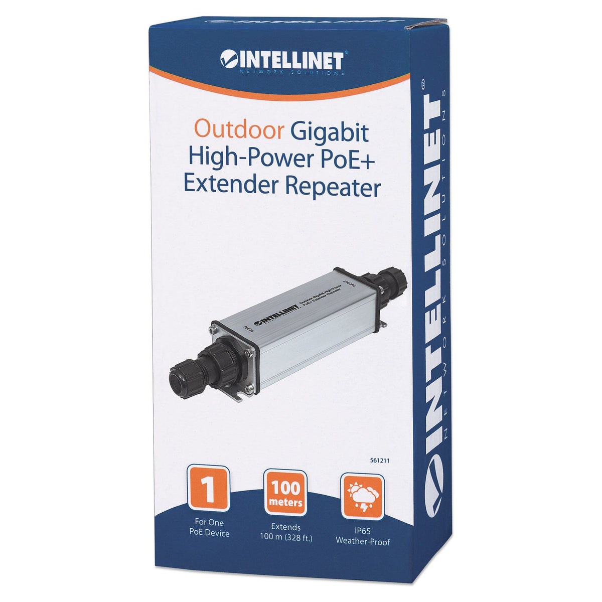 PoE+ Extender Outdoor Gigabit High Power bis 100m