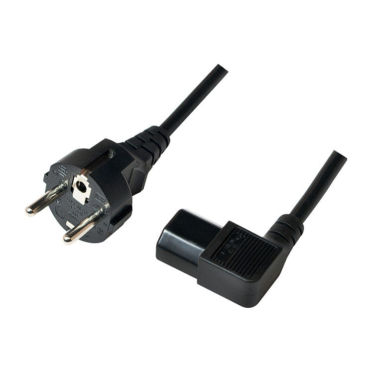 Logilink Netzkabel CEE7/7 Stecker auf C13 Buchse, 3m schwarz