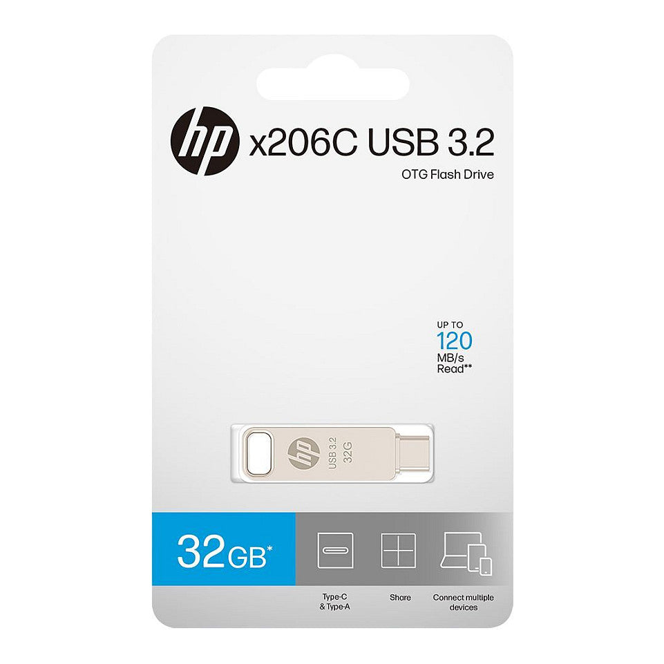STICK HP x206C - USB-Flash-Laufwerk - 32 GB - USB 3.2 (HPFD206C-A-32)