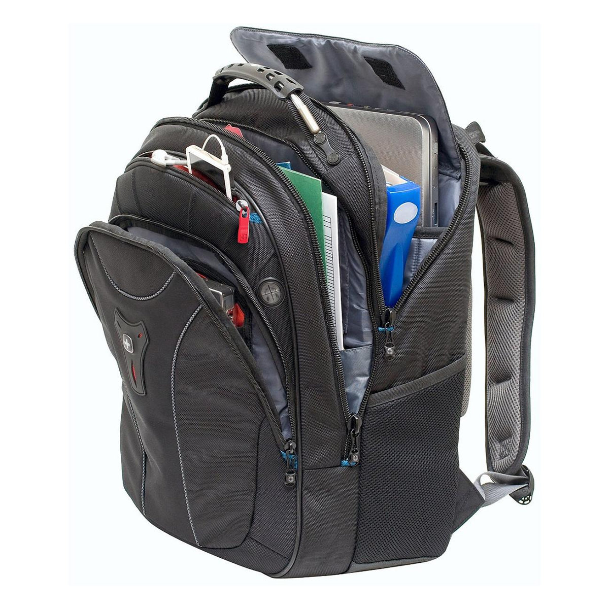 WENGER Carbon Notebook Rucksack fuer 15.6 bis 43.9cm 15.6 bis 17.3Zoll Tablet. Laptop schwarz