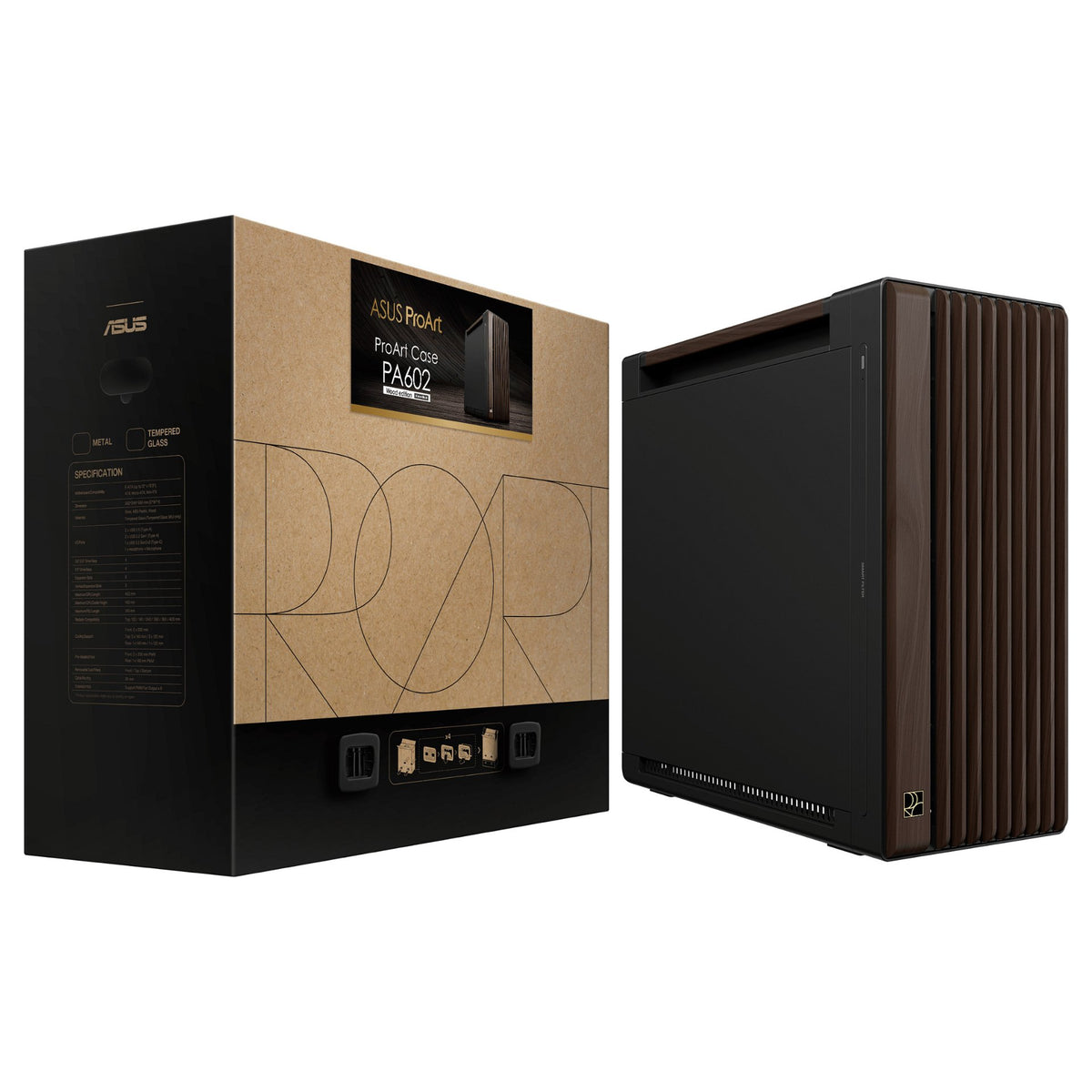 ASUS PROART PA602 WALNUT WOOD METAL PWM MODERN BLACK