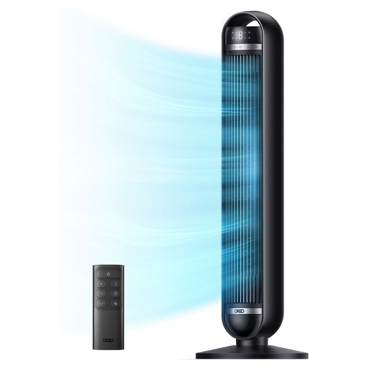 Dreo - Quiet Tower Fan, 8 Speeds, 4 Modes, 92cm