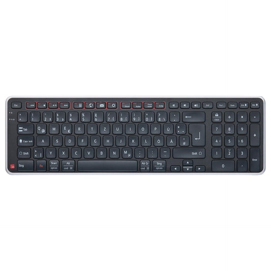 Contour Balance Tastatur wireless DE-Layout schwarz/silber retail