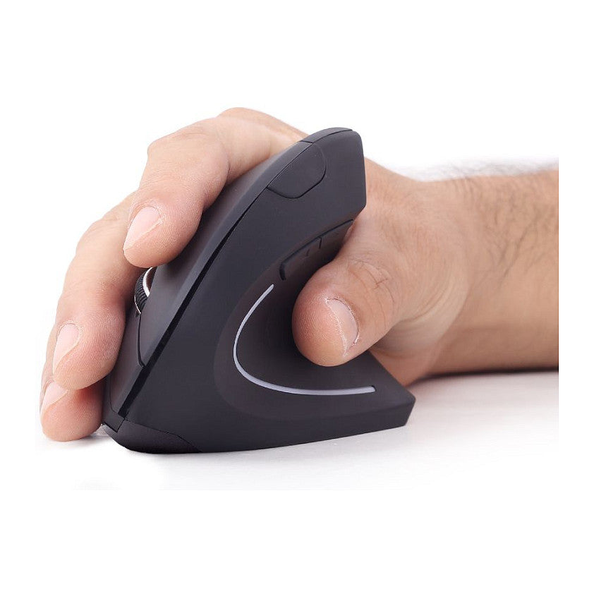 gembird Maus OPT ergonomisch wireless 6-Tasten schwarz
