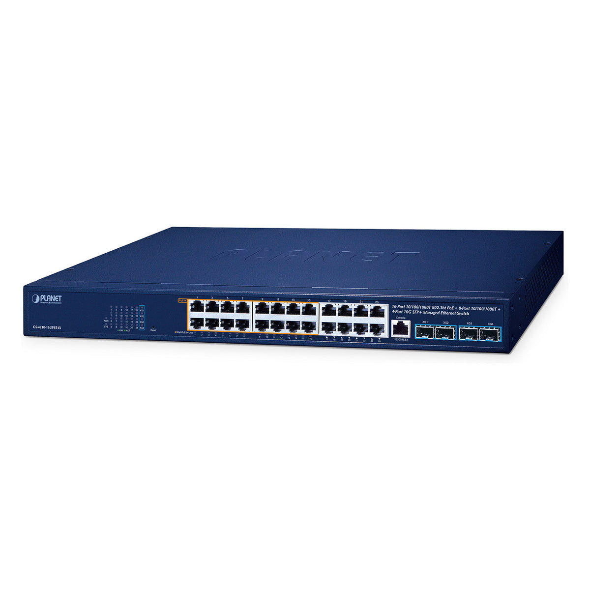 PLANET 24-Port (16x PoE++) Managed Switch GS-4210-16UP8T4X