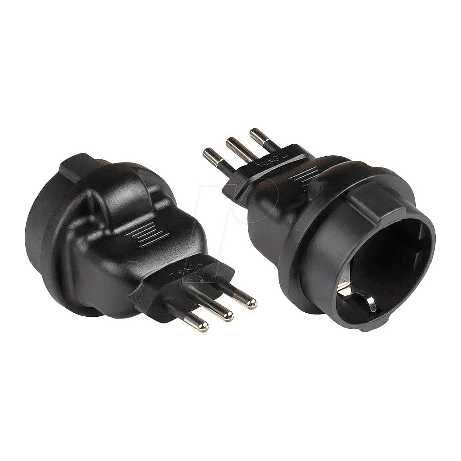 Good Connections Stromadapter Italien Typ L-Typ F(CEE 7/3)