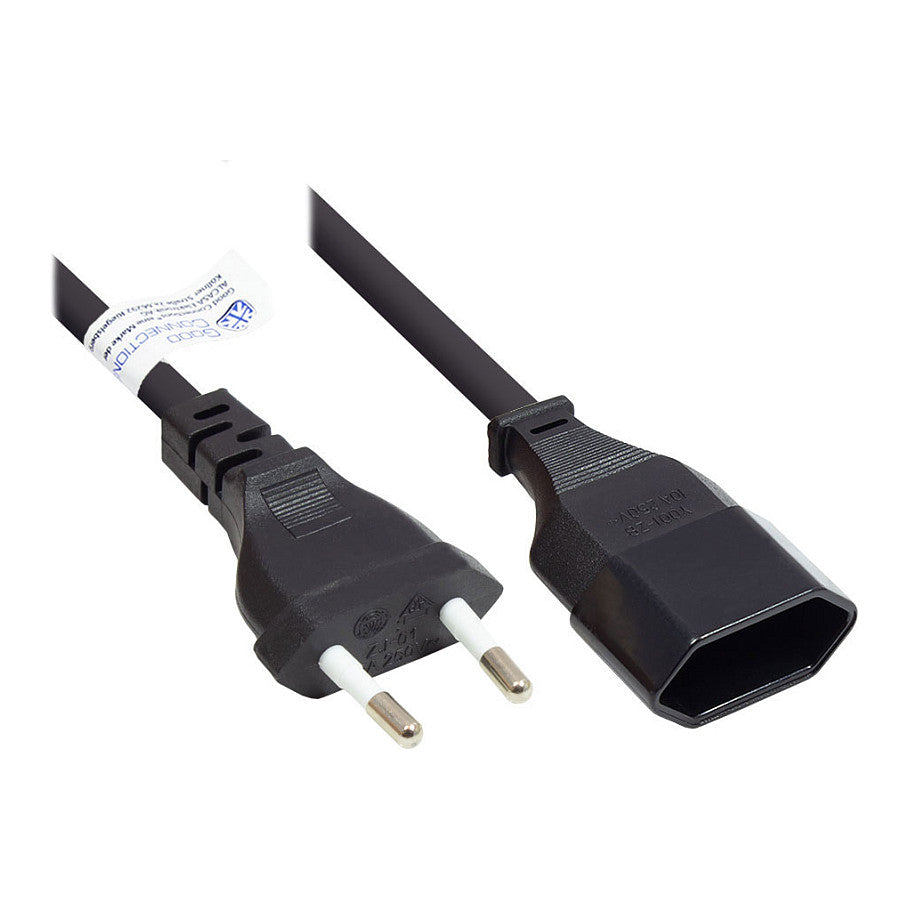 Good Connections Euro-Verlängerung schwarz 5m