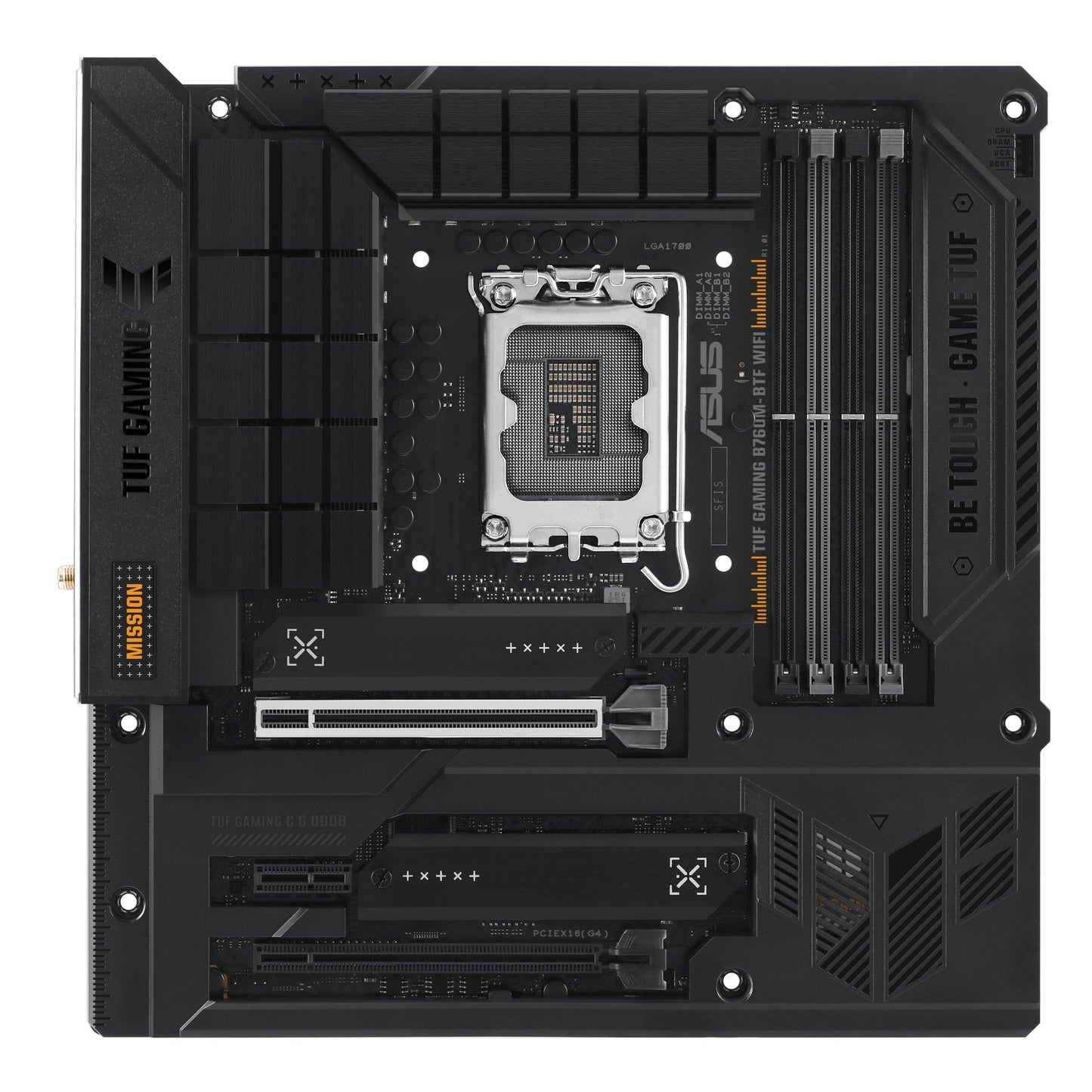 ASUS TUF GAMING B760M-BTF WIFI (Intel.1700.DDR5.mATX)