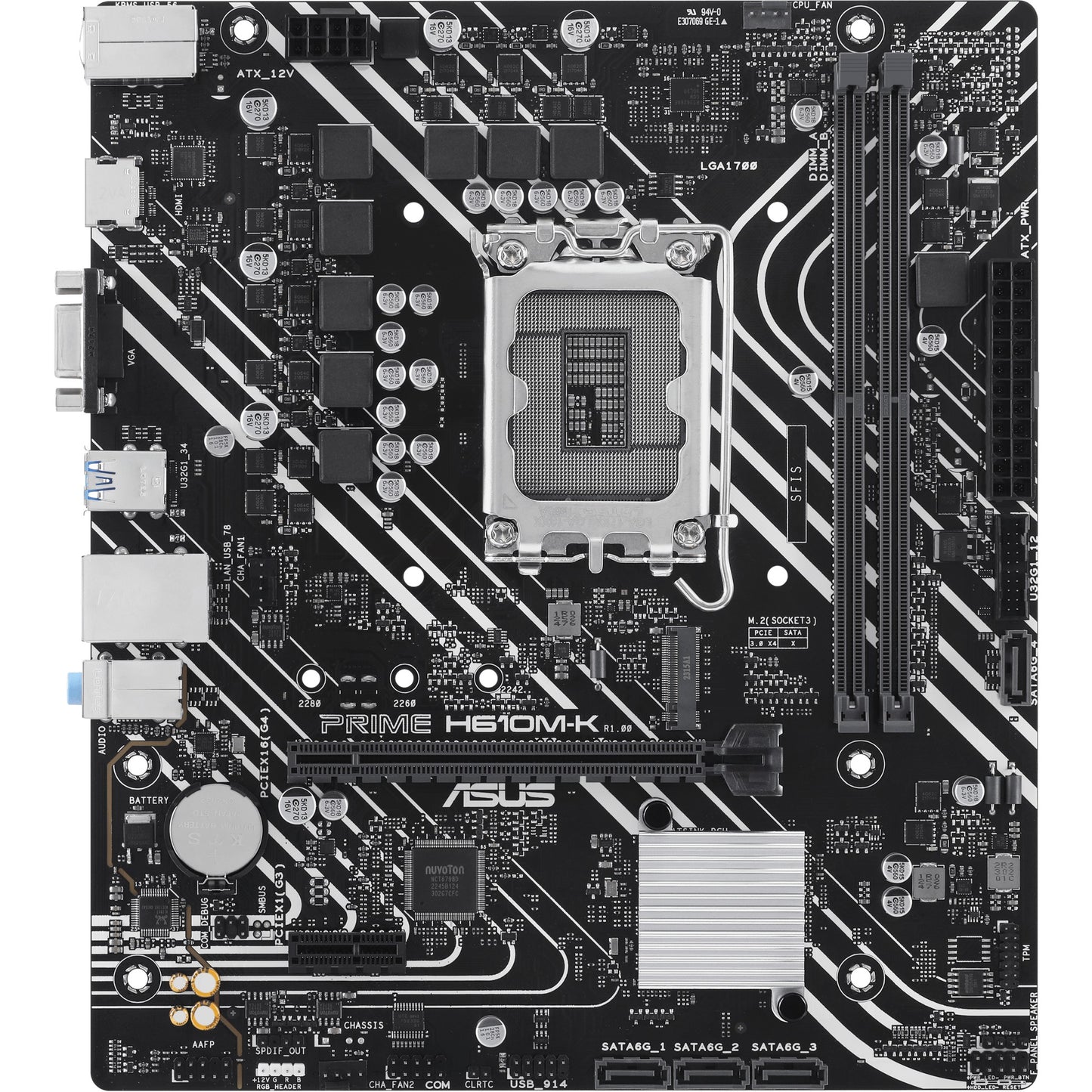 ASUS PRIME H610M-K (Intel.1700.DDR5.mATX)