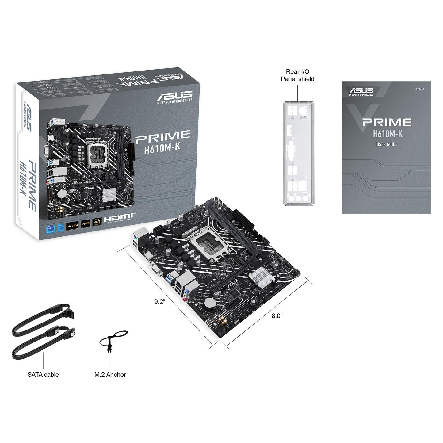 ASUS PRIME H610M-K (Intel.1700.DDR5.mATX)