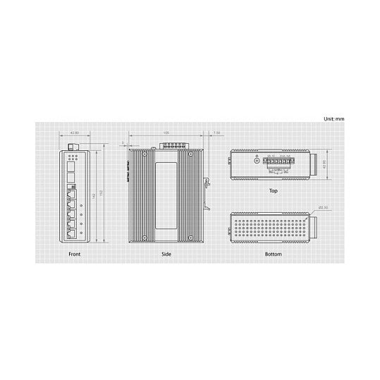 Switch 4x GE IES-0600 2xGSFP