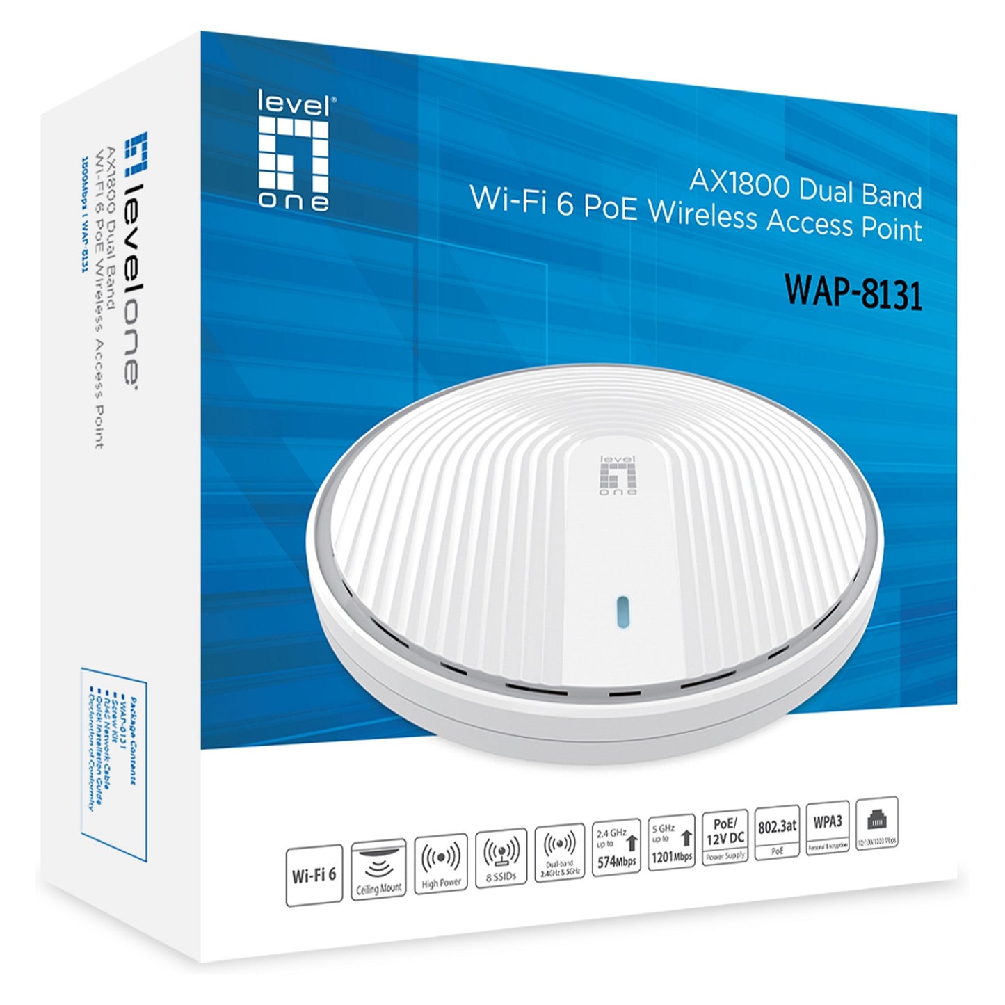 WLAN Access AX1800 Wireless PoE DualBand WiFi6