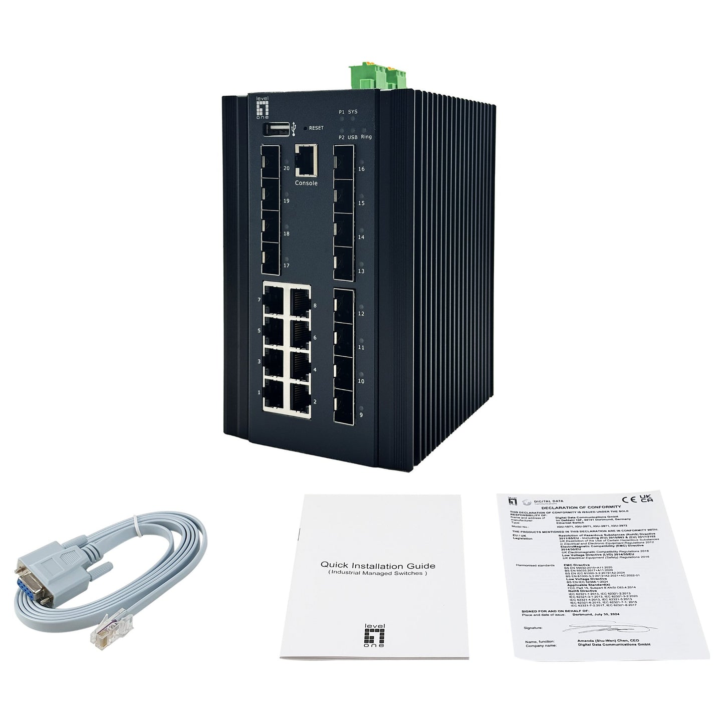 Switch 20x GE IGX-2072 8x 1GbE.8x 2.5GbE SFP+ sw