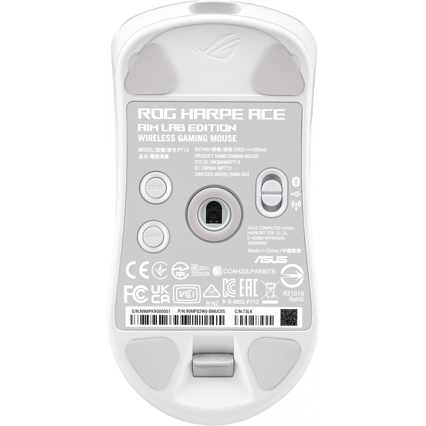 Asus Maus ROG Harpe Ace Aim Lab Edition white Gaming Maus