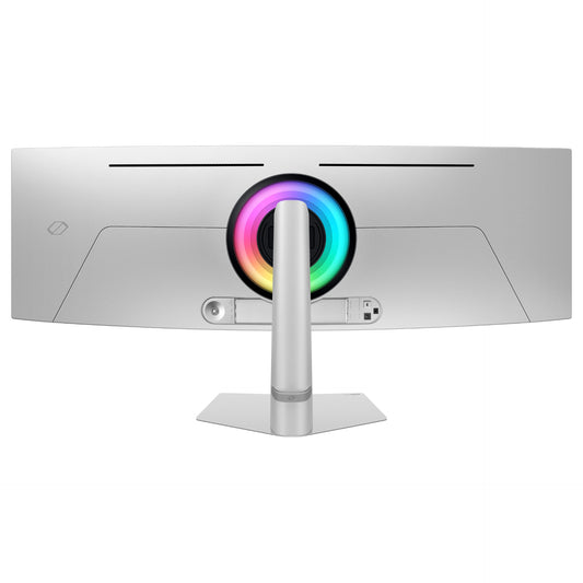 124,0cm/49" (5120x1440) Samsung Odyssey G9 G93SD S49DG934SU 32:9 OLED 0,03ms 240Hz DisplayPort HDMI Micro-HDMI VESA HDR FreeSync G-Sync Silvr
