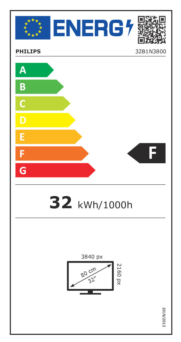 Philips 80.0cm (31.5") 32B1N3800 16:09 HDMI+DP+USB black