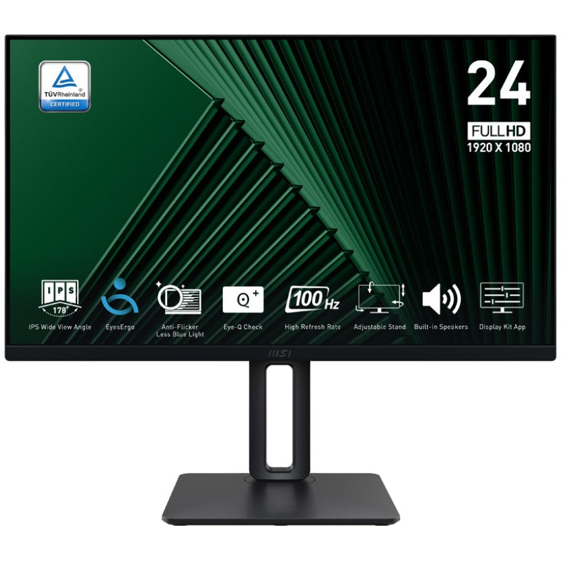 MSI PRO MP245PG 60 cm (24 Zoll) IPS FHD HDMI/DP 4 ms 100 Hz Pivot