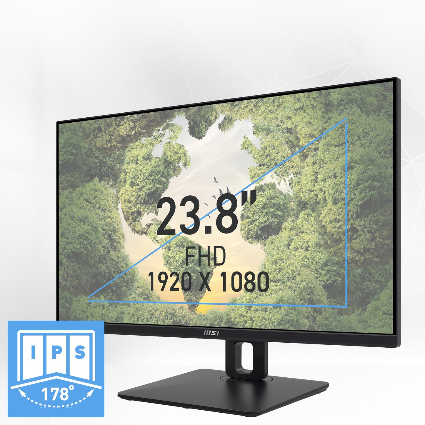 MSI PRO MP245PG 60 cm (24 Zoll) IPS FHD HDMI/DP 4 ms 100 Hz Pivot