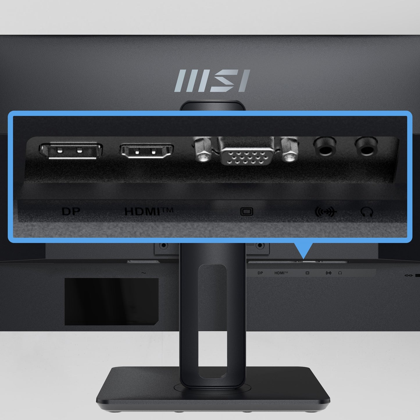MSI PRO MP245PG 60 cm (24 Zoll) IPS FHD HDMI/DP 4 ms 100 Hz Pivot