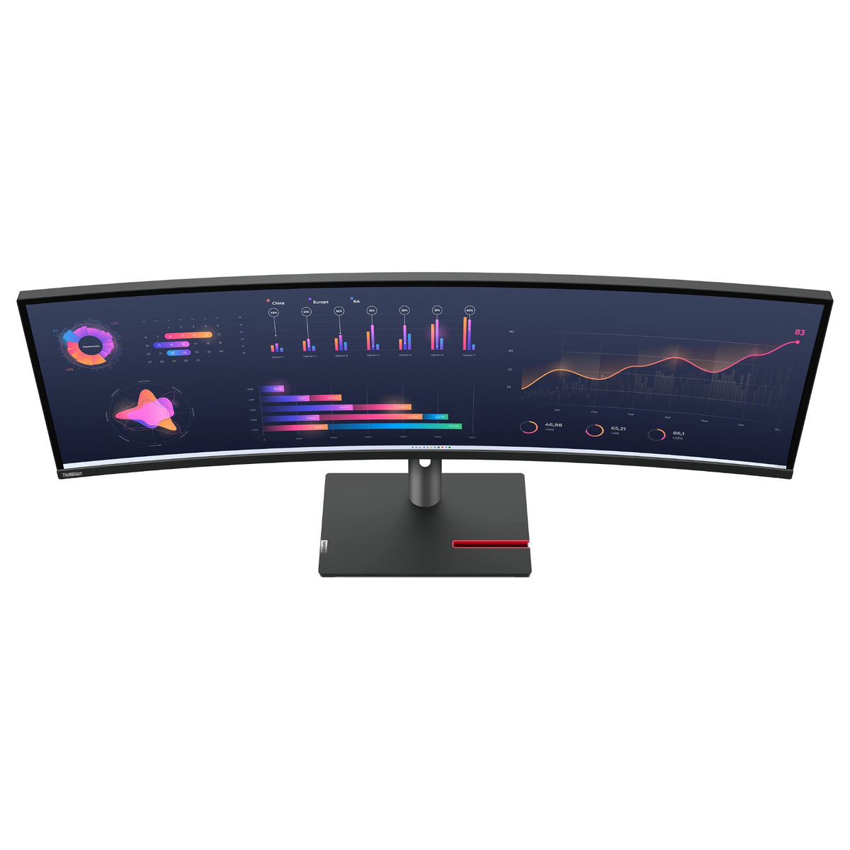 Lenovo ThinkVision P49w-30 (49") DQHD HDMI/DP/USB-C/DOC