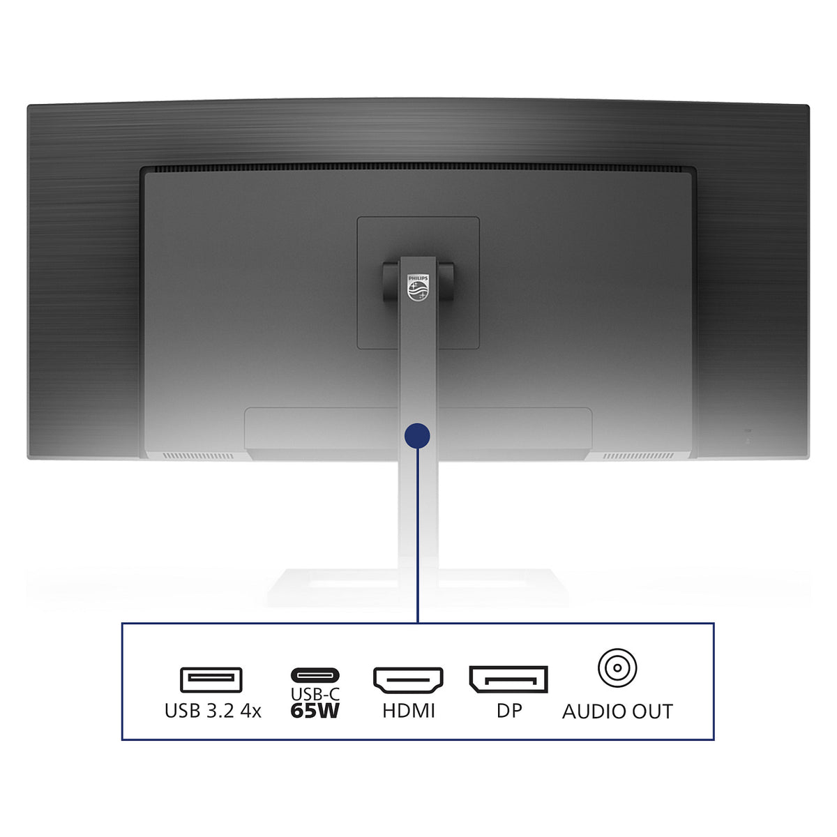 86,36 cm/34" (3440x1440) Philips 346E2CUAE/00 21:9 WQHD VA 4ms 100Hz USB-C HDMI DisplayPort VESA Black