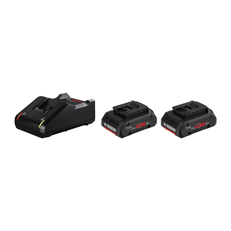Bosch Starter Set Standard 2x ProCORE18V 4.0Ah + GAL 18V-40