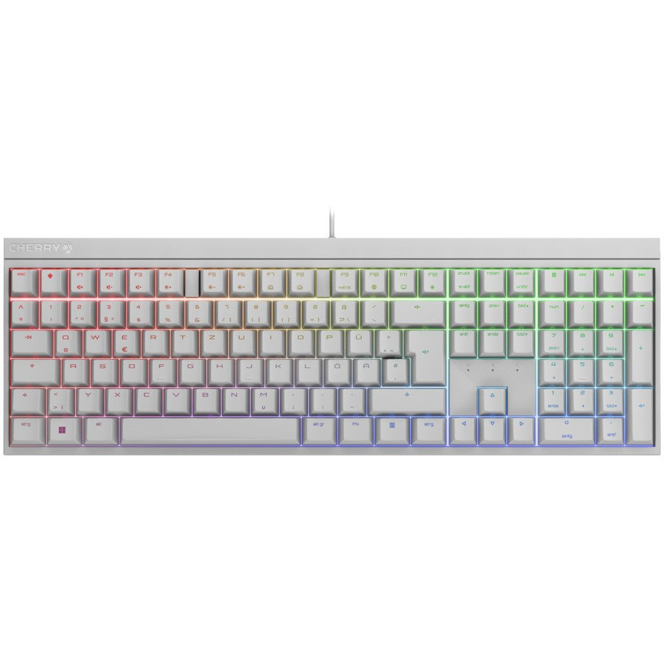 CHERRY TAS MX 2.0S RGB Corded DE-Layout weiß MX BROWN