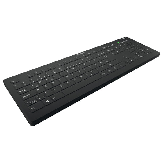 Cherry Medical Wireless AK-C8112-FU1-B/DE - wischdesinfizierbar -105 Tasten - deutsch - schwarz