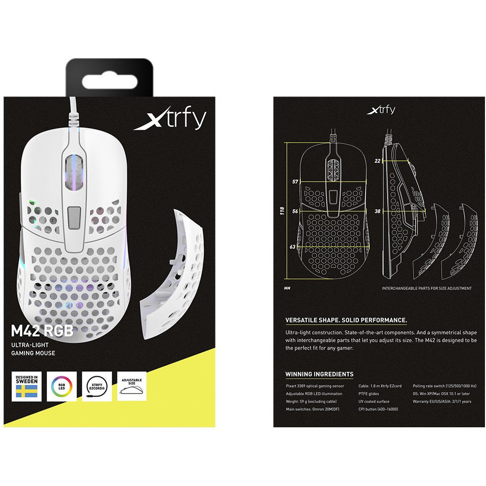 CHERRY Xtrfy MSM M42 RGB Corded weiß