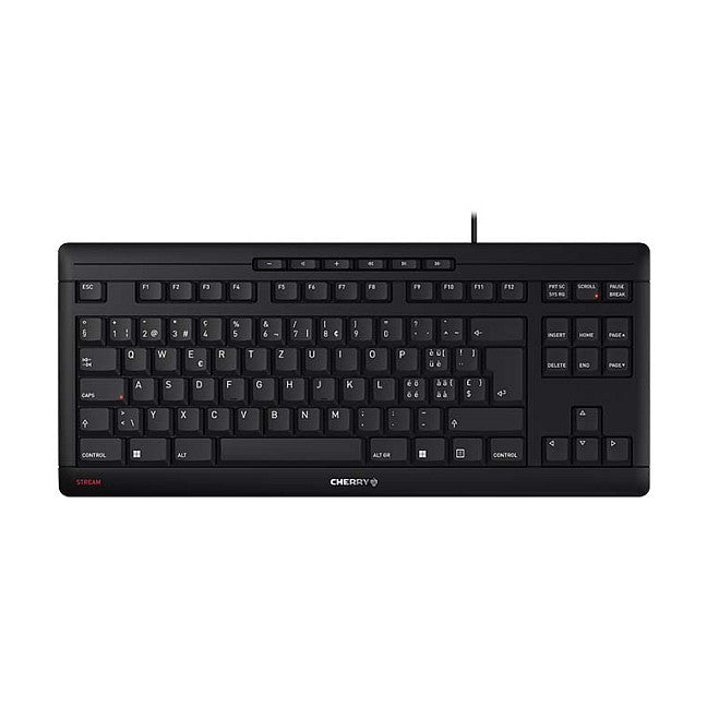 Cherry TAS Stream KEYBOARD TKL Corded CH-Layout schwarz