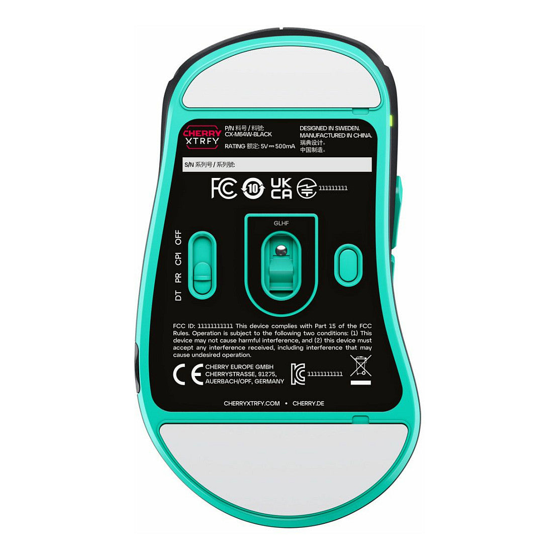 Cherry XTRFY M64 Wireless. Black Wireless Maus