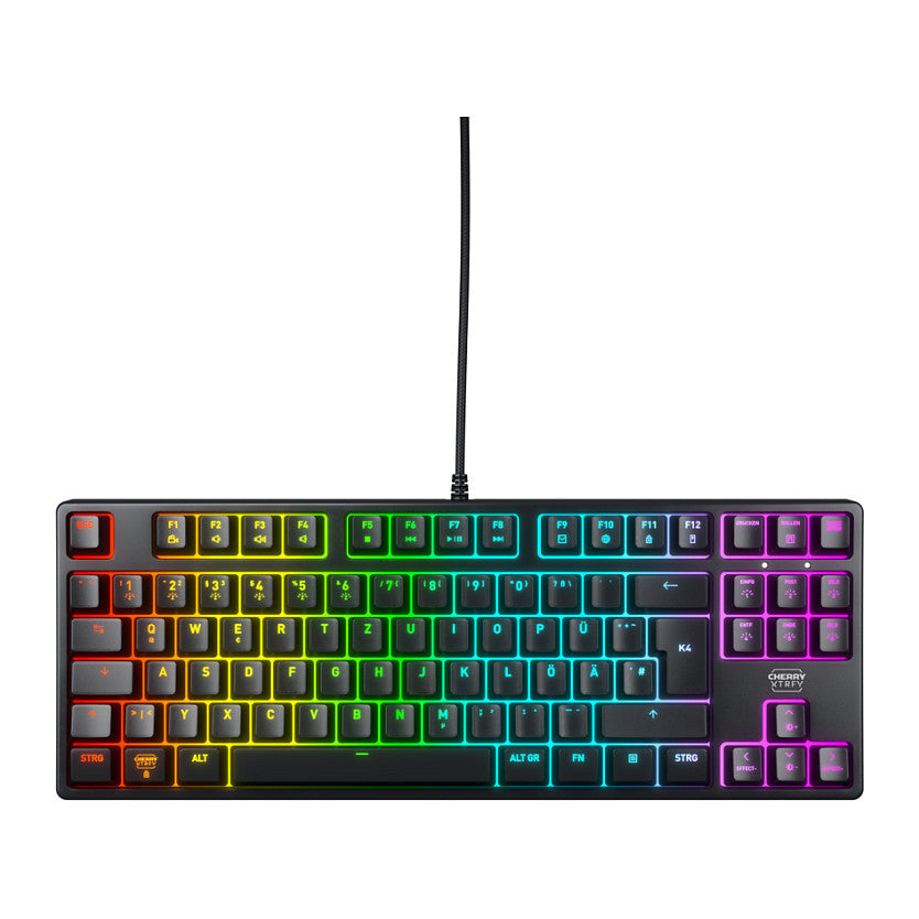 Cherry XTRFY K4V2 TKL keyboard. Black