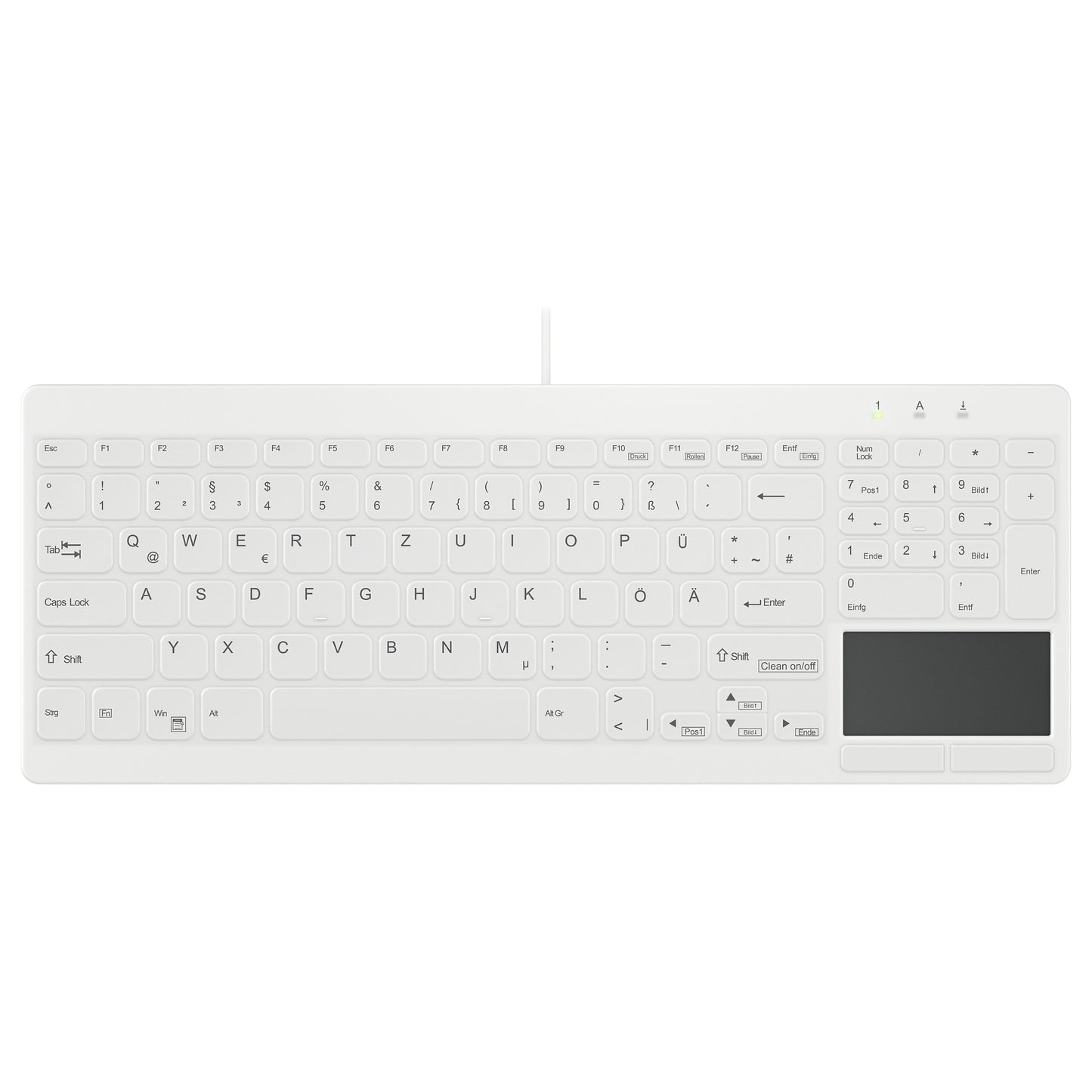 Cherry Active KEY MTA AK-C7412F Corded DE-Layout IP68 weiß