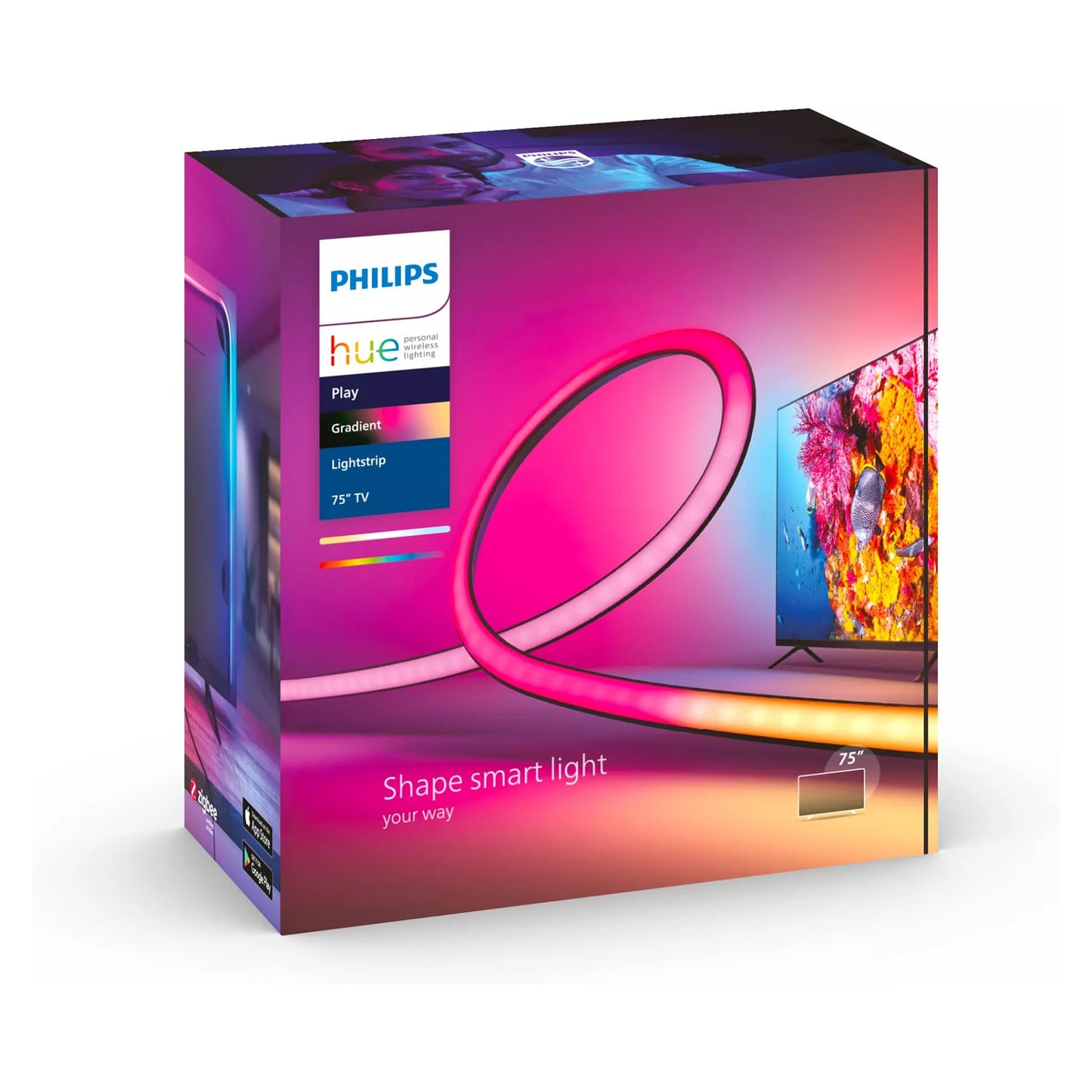 Philips Hue Play Gradient LED Lightstrip TV 75 Zoll