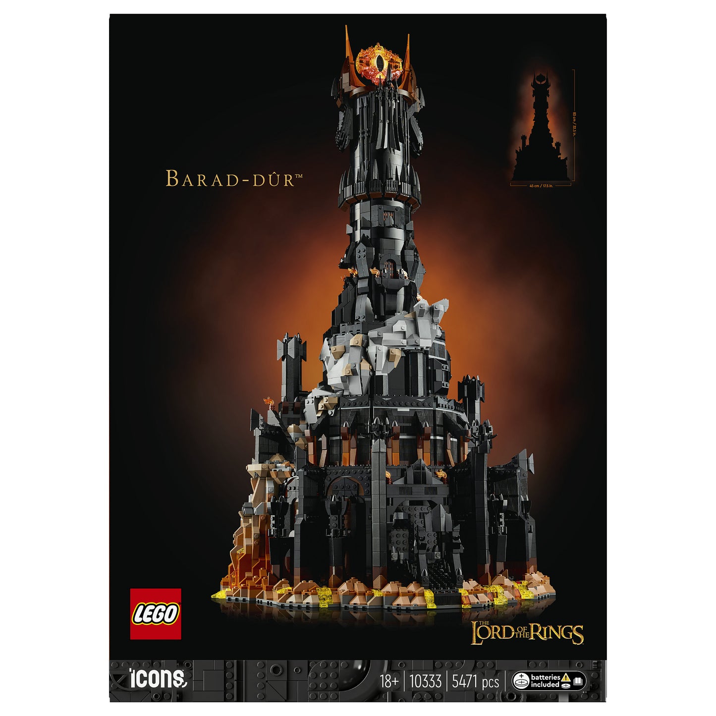LEGO Icons - Der Herr der Ringe - Barad-dûr