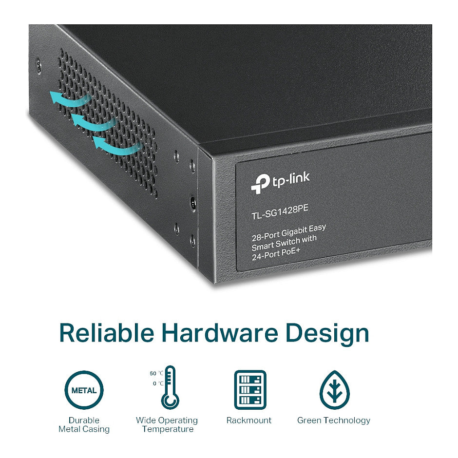 TP-Link Switch 28x GE TL-SG1428PE (davon 24xPOE+)