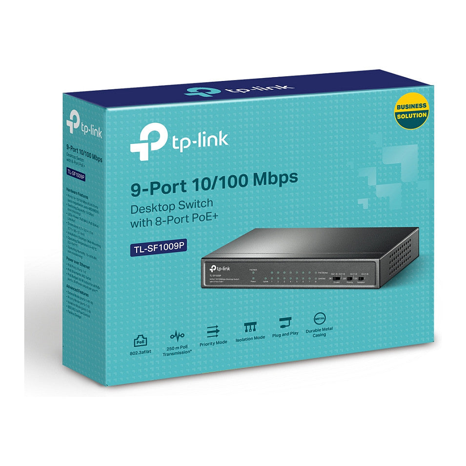 TP-Link Switch 9x FE TL-SF1009P (davon 8PoE+)
