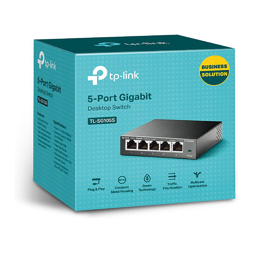 TP-Link Switch 5x GE TL-SG105s Metall Gehäuse